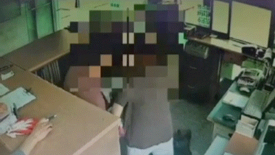 셀프 주유소 CCTV 영상. [온라인 커뮤니티]