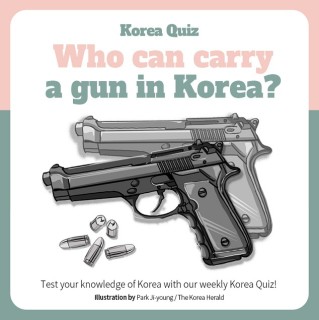 Who can carry a gun in Korea?