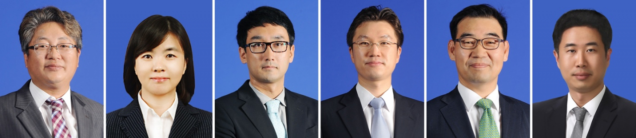 (왼쪽부터) 삼정KPMG 강정구, 김경미, 김진원, 박성배, 이성태, 조재박 부대표 [삼정KPMG 제공]