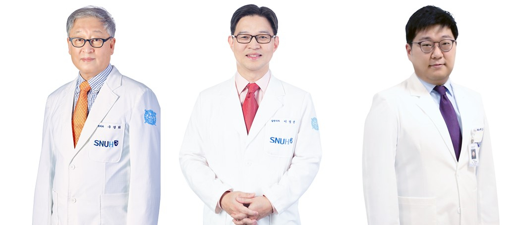 분당서울대병원 정형외과 구경회 교수(좌), 이영균 교수(중), 박정위 교수(우)