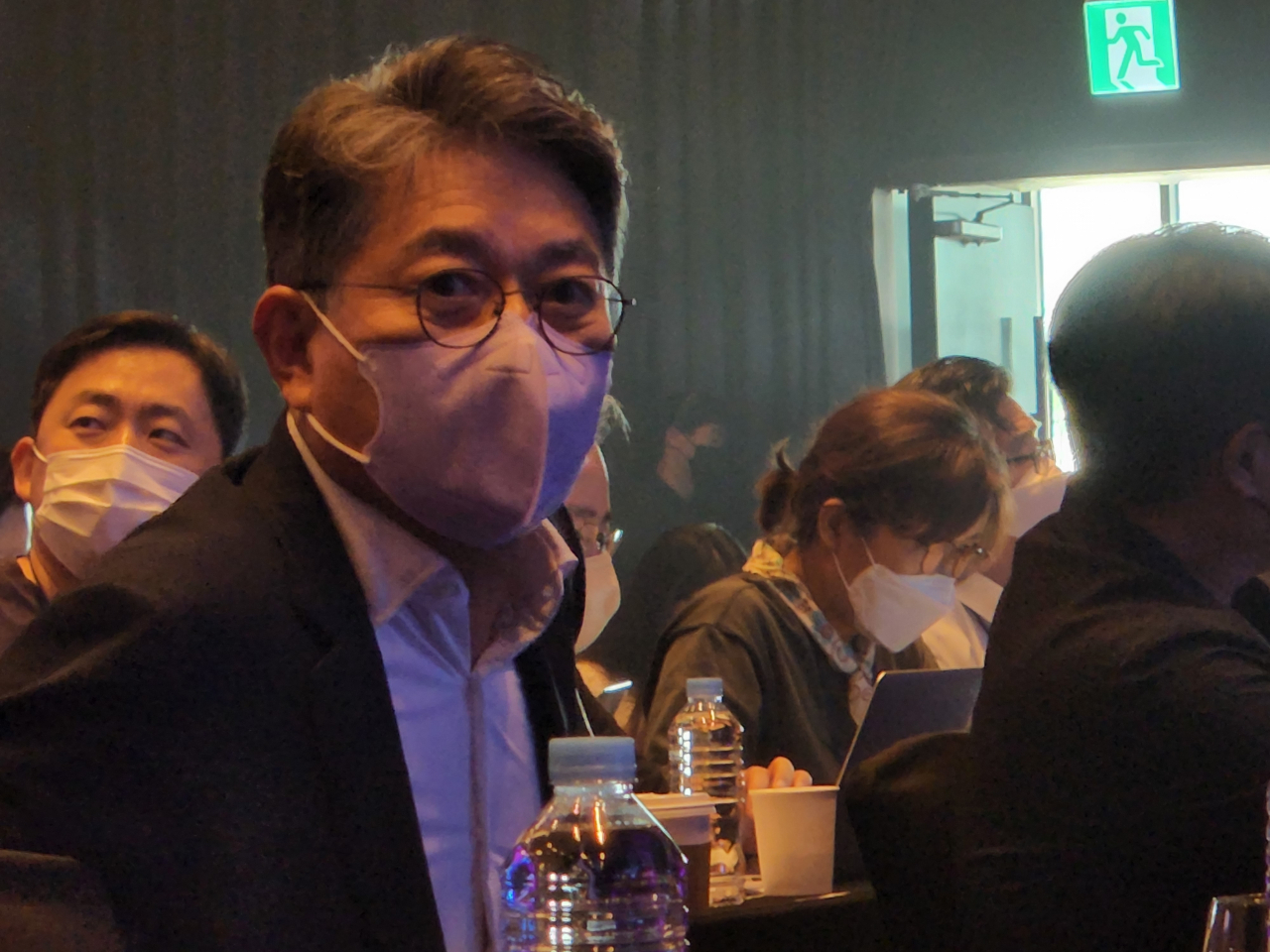 5일 쌍용차 토레스 미디어 쇼케이스에 참석한 곽재선 KG그룹 회장. [원호연 기자]
