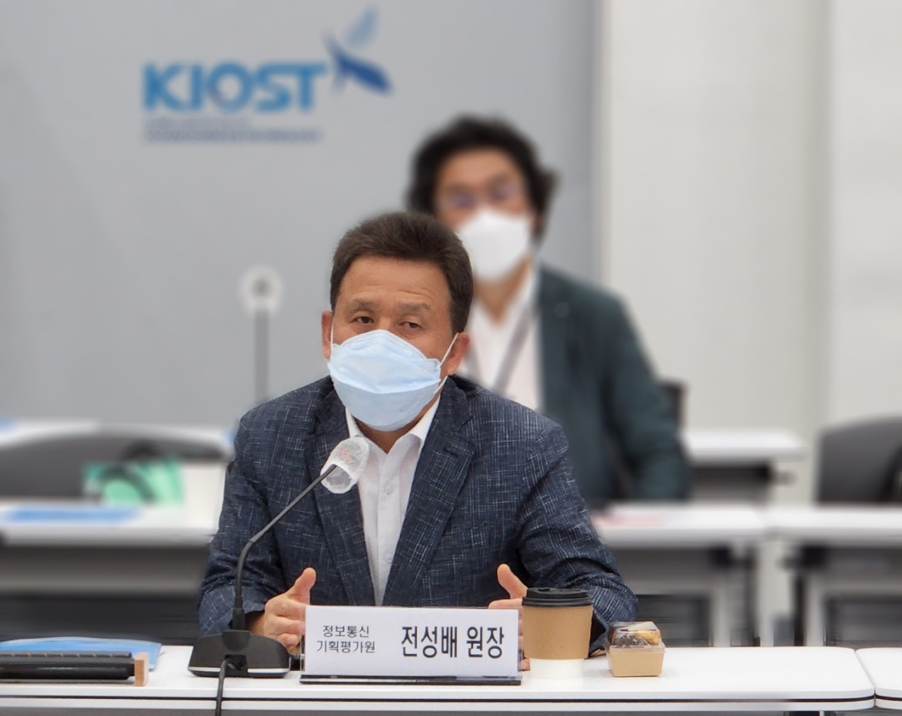 전성배 IITP 원장이 발언하고 있는 모습.[IITP 제공]