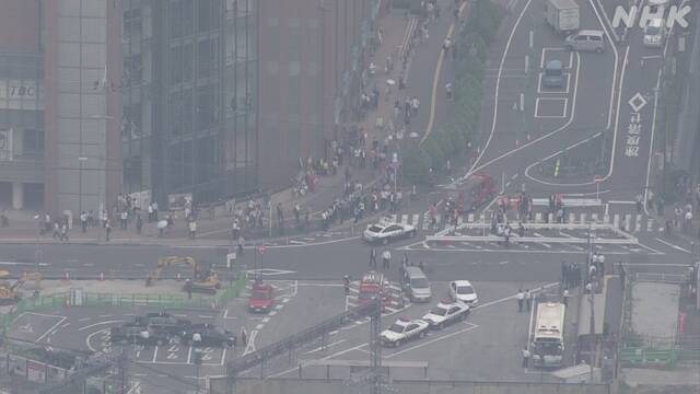 나라시 유세 현장. [NHK]