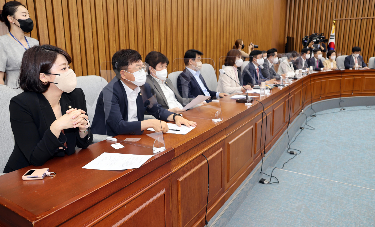 11일 국회에서 국민의힘 초선의원모임이 열리고 있다. [연합]