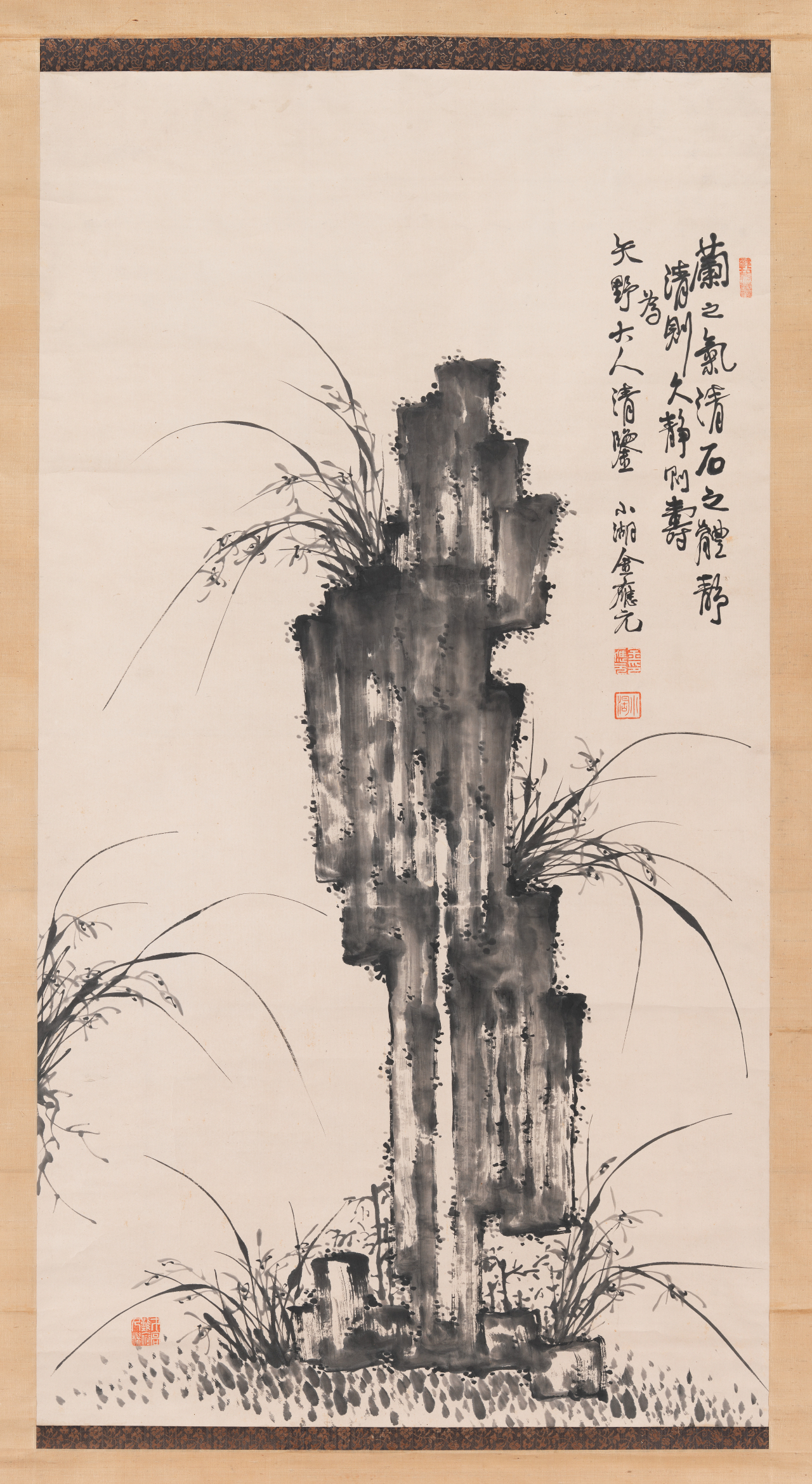 김응원 ‘석란도’. 20세기 초, LACMA 소장. [LACMA 제공]