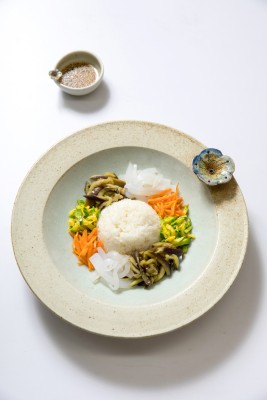 [Temple to Table] Way to live healthier: Bibimbap with eggplant