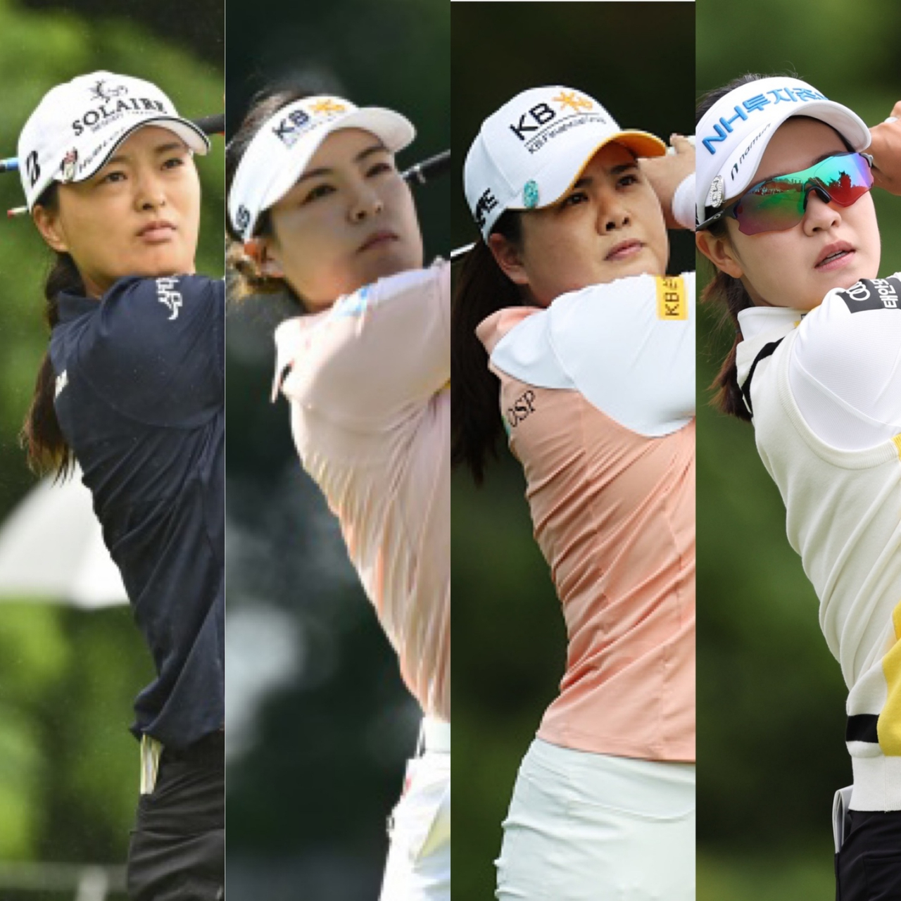 왼쪽부터 고진영, 전인지, 박인비, 박민지 [게티이미지-KLPGA 제공]