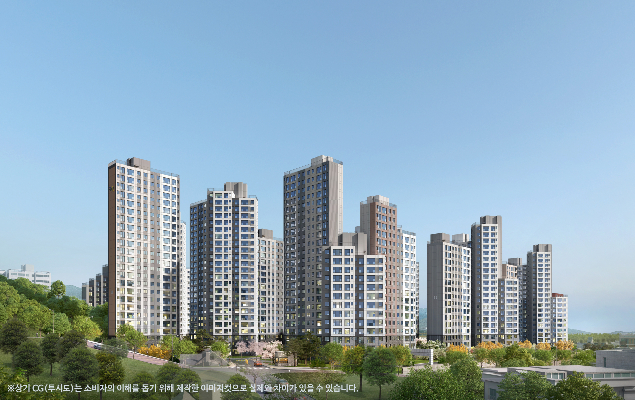 강원도 원주시 원동 129-1번지 일대에 들어서는 ‘두산위브더제니스 센트럴 원주’ [두산건설 제공]