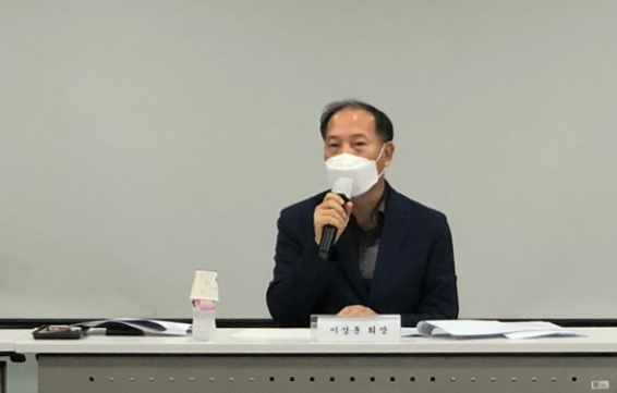 이상훈 신용보증재단중앙회 회장이 19일 여의도 중소기업중앙회에서 하반기 사업계획을 설명하고 있다. [신용보증재단중앙회 제공]
