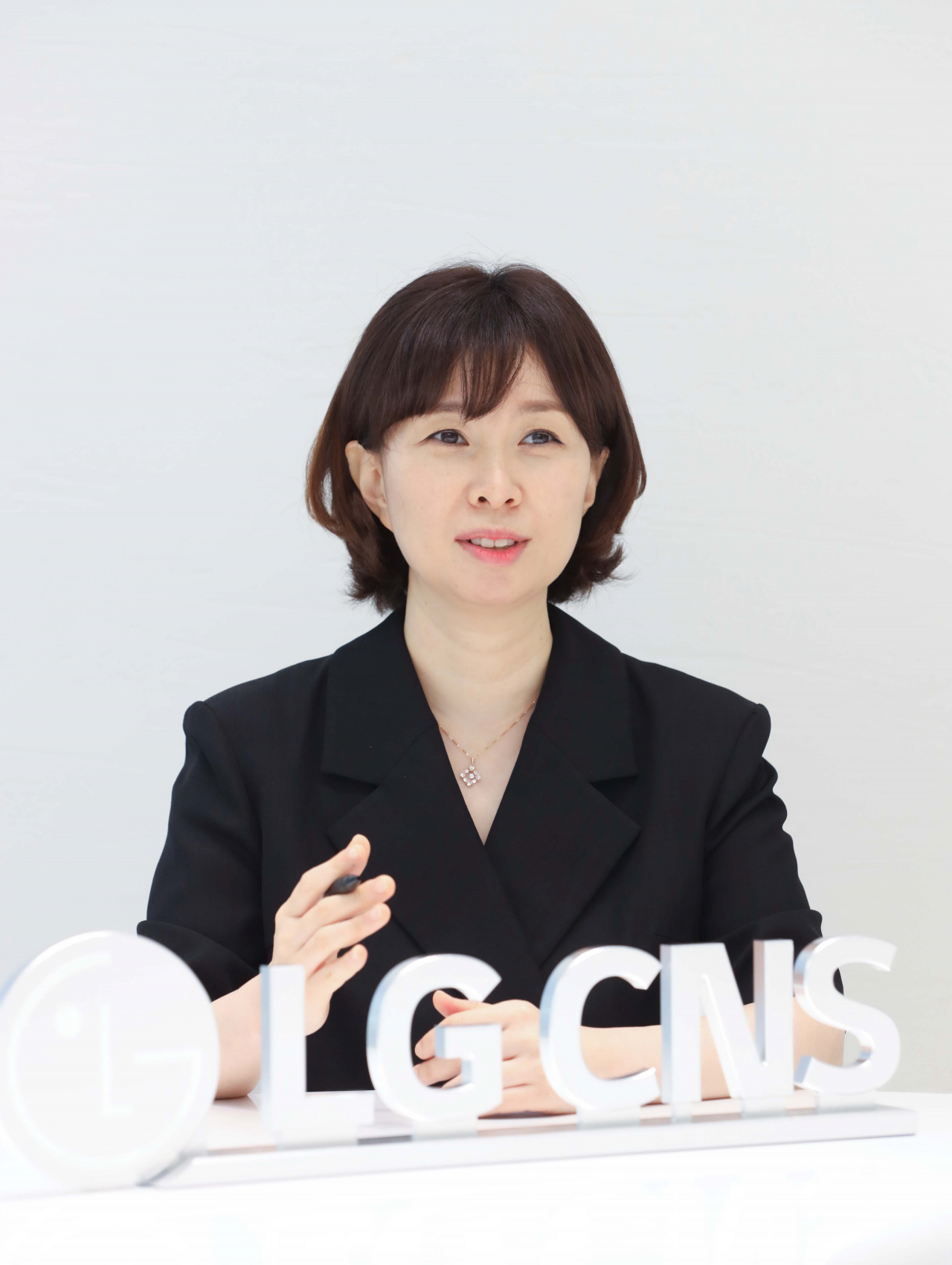 김주연 LG CNS 솔루션사업개발담당은 최근 헤럴드경제와의 인터뷰에서 “LG CNS의 블록체인 전략은 ‘든든한 인력풀’에서 나온다”고 자신했다.[LG CNS 제공]