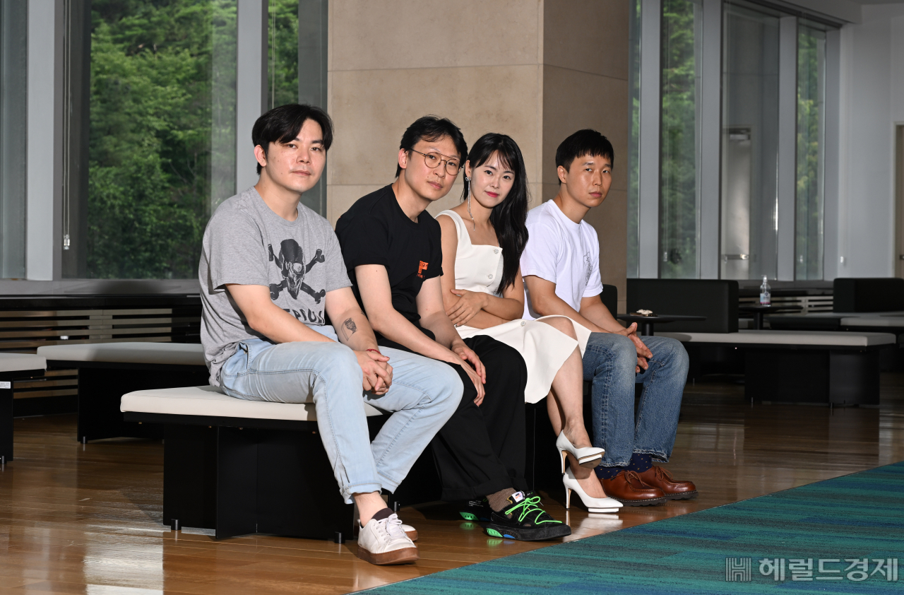 상흠과 무토 박우재, 천지윤, 잠비나이 이일우. 임세준 기자