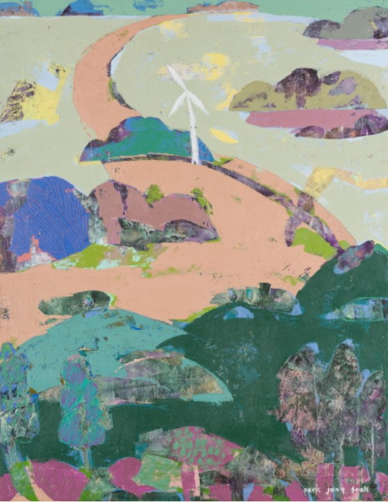 '기억의 편린', 91x116.7cm, Mixed media on Canvas, 2022 [더갤러리 제공]