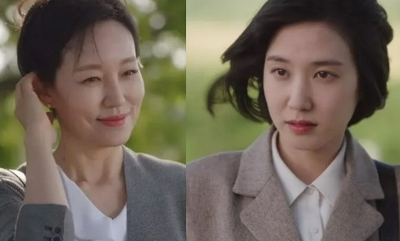 ‘이상한 변호사 우영우’에서 태산 대표 태수미를 맡은 배우 진경(왼쪽)과 우영우 역할로 출연한 박은빈(오른쪽).