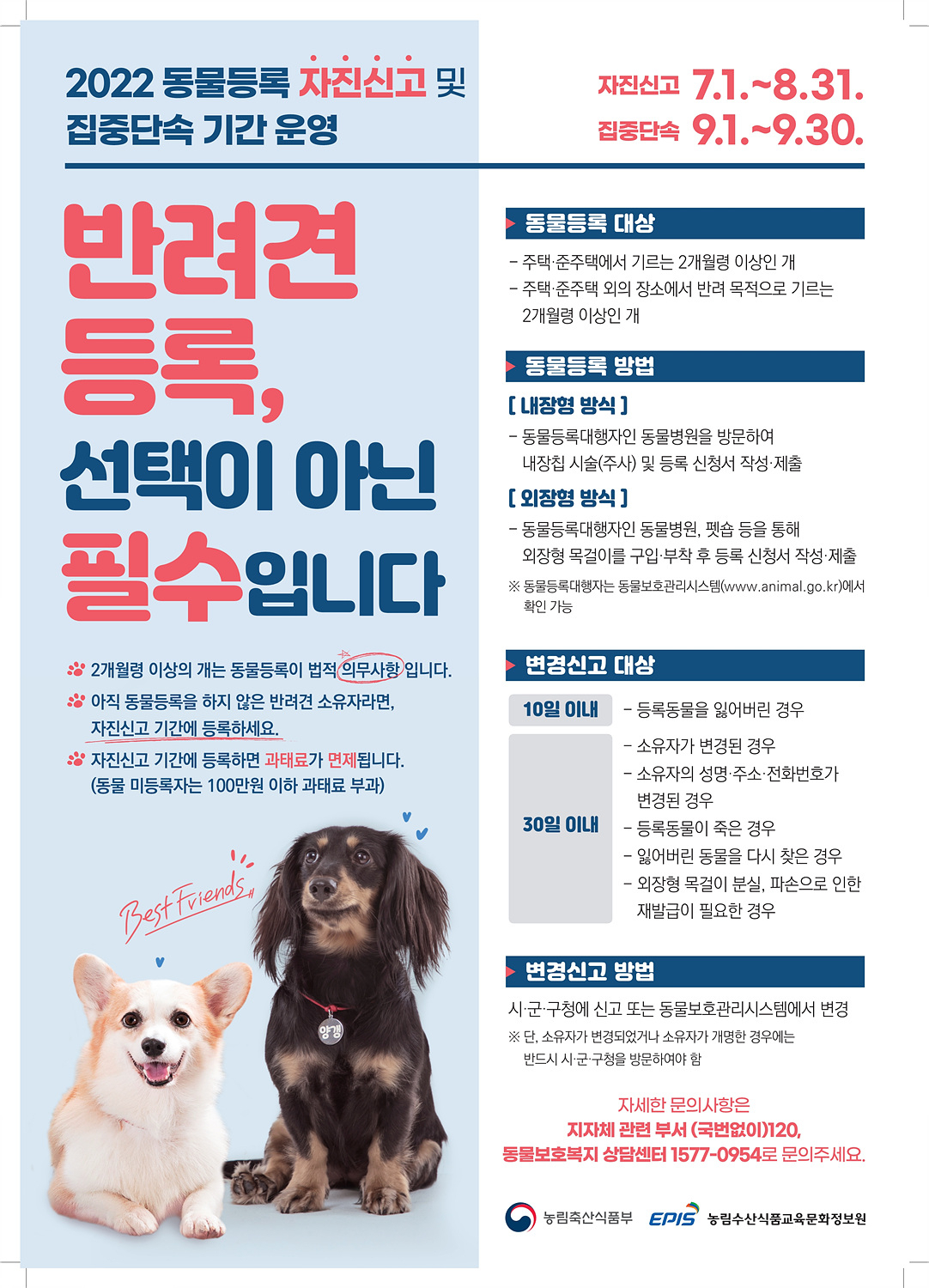 양천구 동물등록 자진신고 홍보 포스터. [양천구 제공]