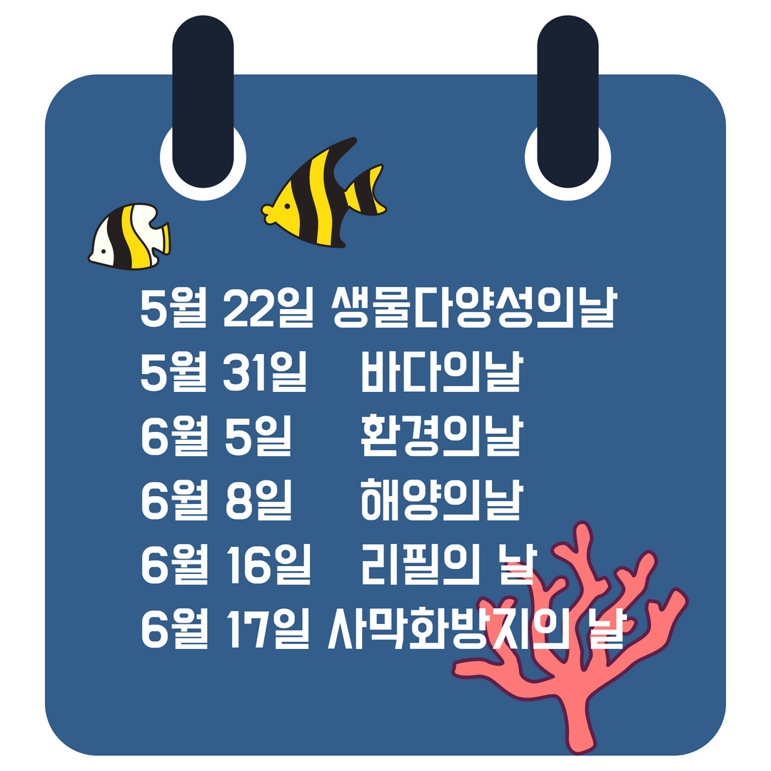 복잡하고 많은 환경 기념일, 이것 하나로 정리 끝[지구, 뭐래?]