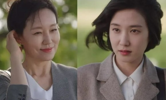 ‘이상한 변호사 우영우’에서 태산 대표 태수미를 맡은 배우 진경(왼쪽)과 우영우 역할로 출연한 박은빈(오른쪽).