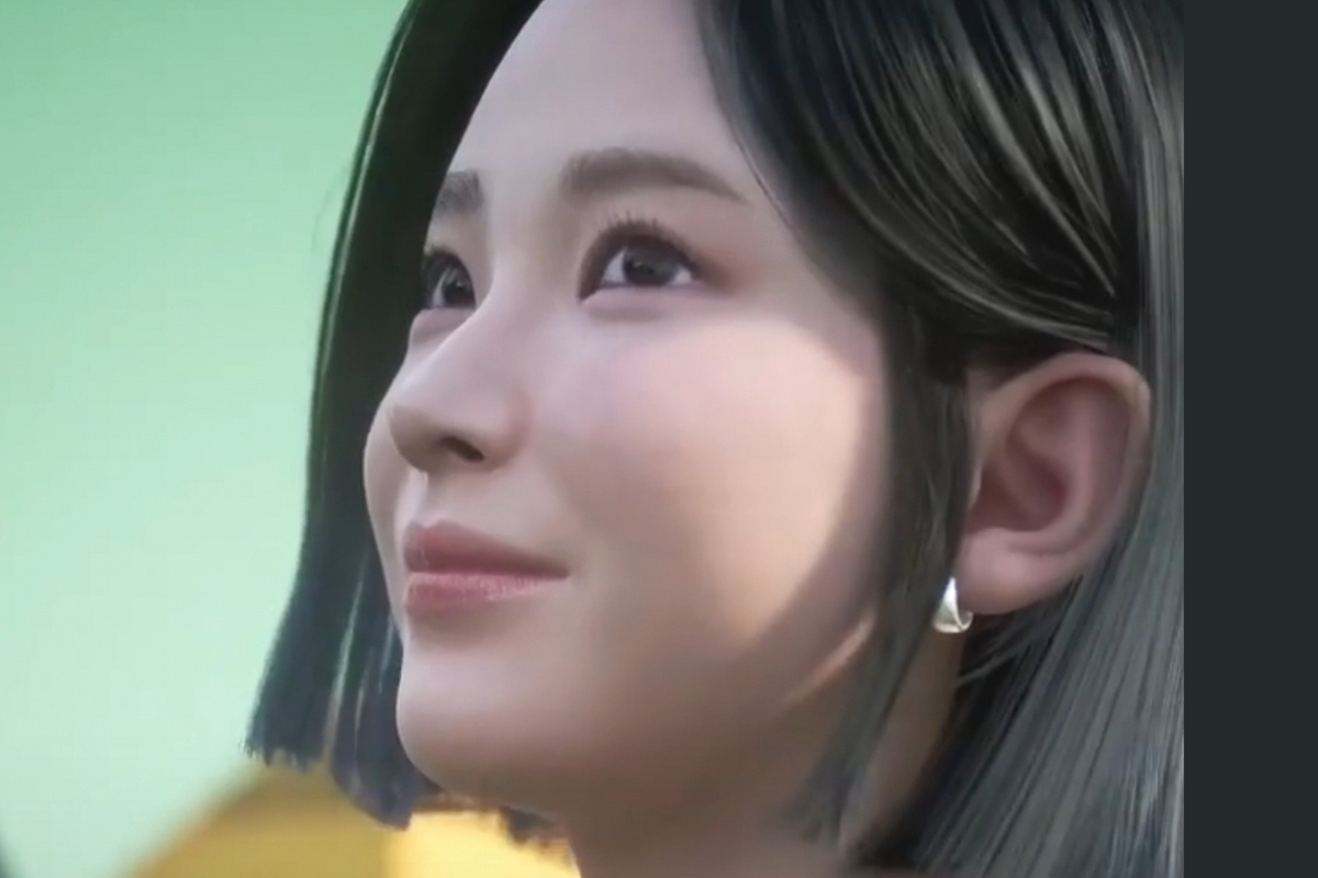 벤츠 전기 SUV 티저광고에 등장한 가상인간 이솔 [벤츠 ‘더 뉴 EQB’ 티저영상 갈무리]