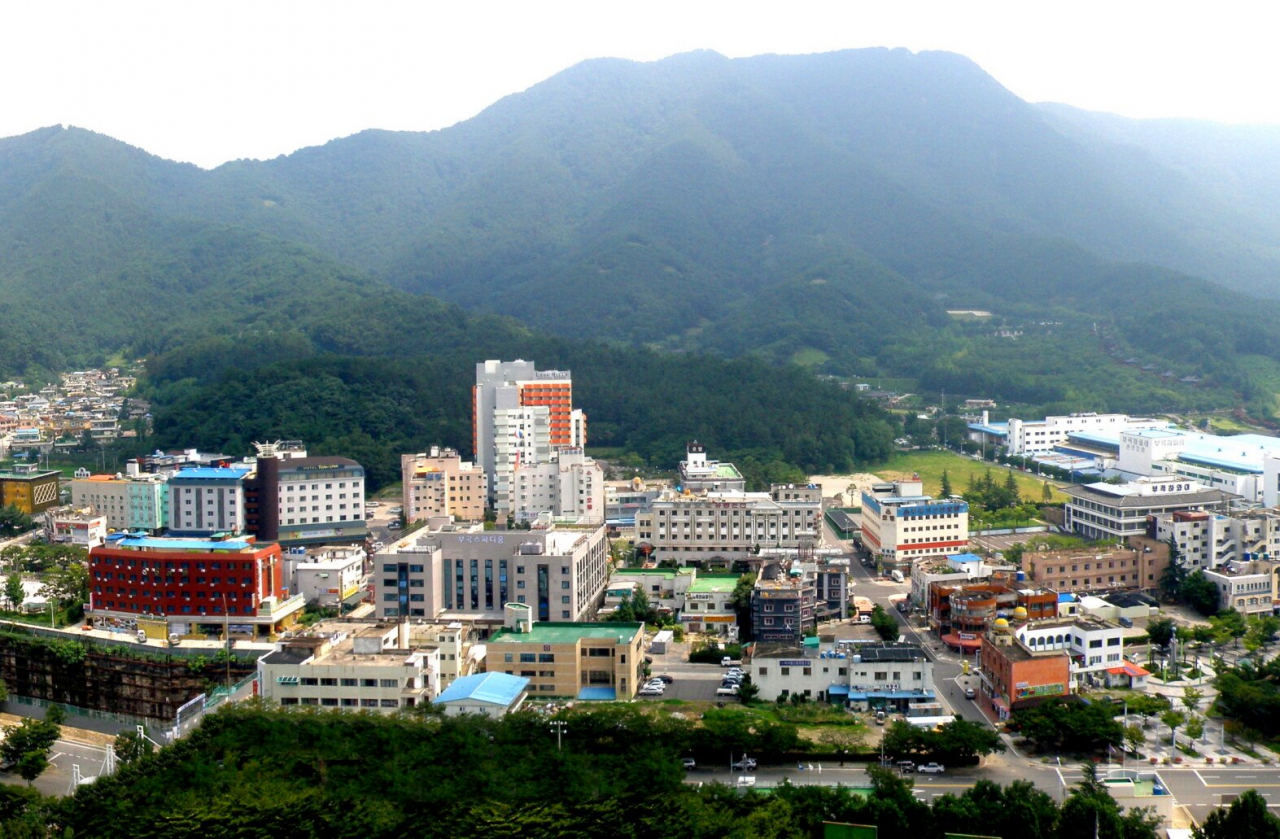 부곡온천마을 전경