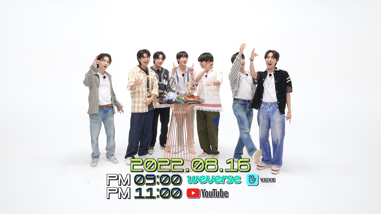 screen capture of the teaser video for the BTS online variety show “Run BTS” (Big Hit Music)