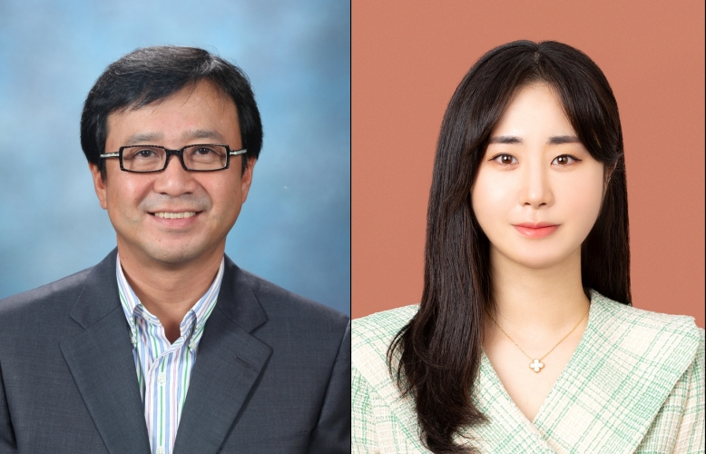 김동유(왼쪽) 교수와 한나라 박사과정생.[광주과학기술원 제공]