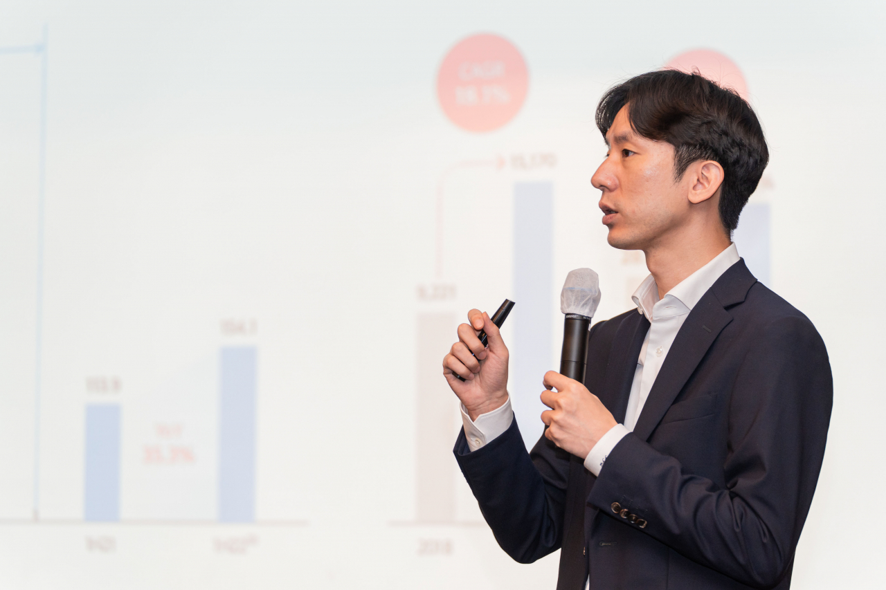 박재욱 쏘카 대표는 3일 서울 여의도 콘래드호텔에서 기업공개(IPO) 기자간담회를 열고 성장 전략과 비전을 발표했다. [쏘카 제공]