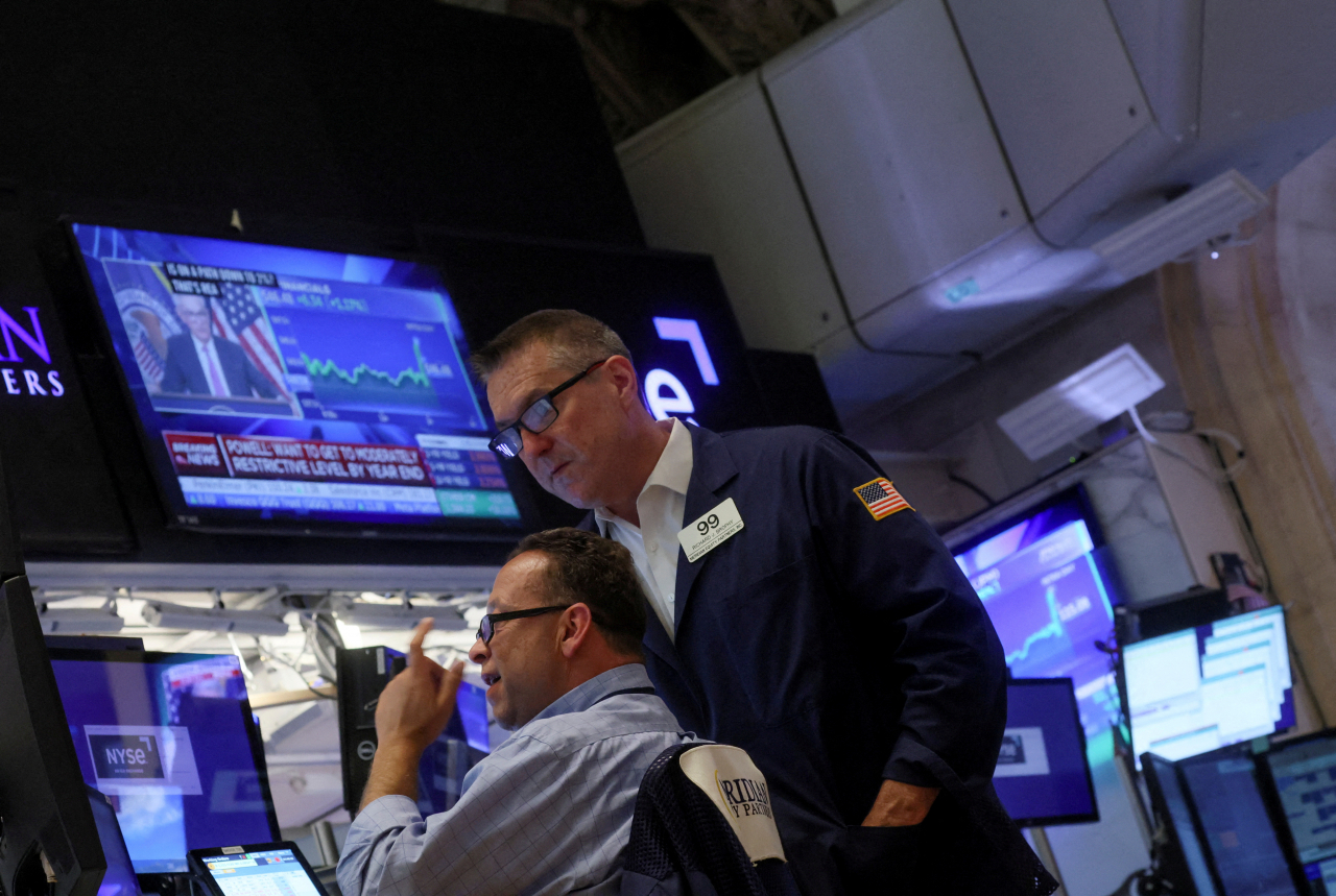 미국 뉴욕증권거래소(NYSE)의 트레이더들. [로이터]