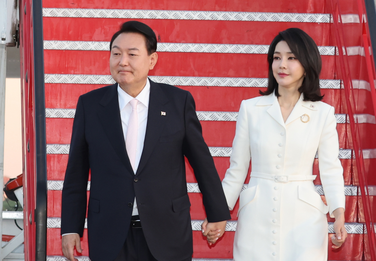 윤석열 대통령과 김건희 여사 [연합]
