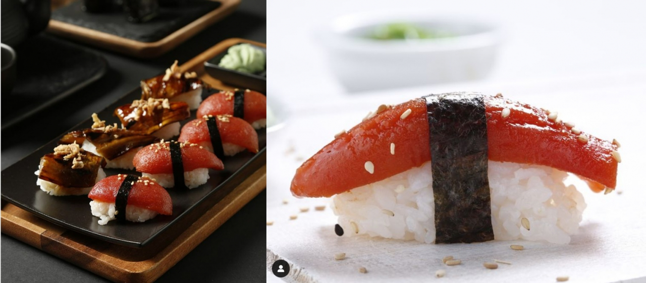 토마토를 기반으로 한 미믹씨푸드(Mimic Seafood)의 대체 해산물 생참치 [미믹씨푸드 인스타그램]