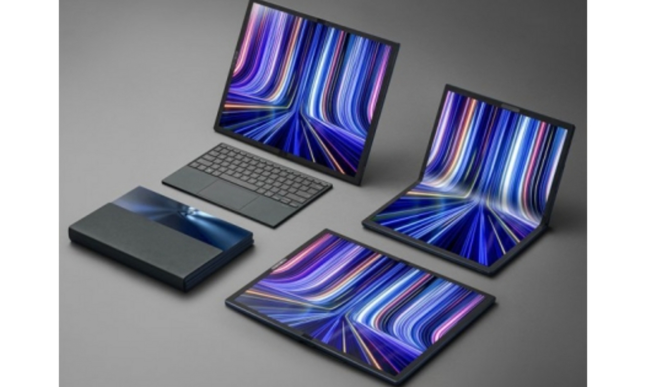 대만 에이수스(ASUS)가 31일 출시 예고한 폴더블 노트북[에이수스 제공]