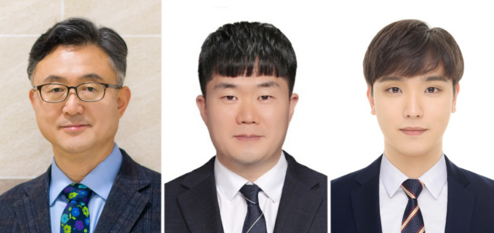 왼쪽부터 권순철 동국대 융합에너지신소재공학과 교수와 광주과학기술원(GIST) 신소재공학부의 이광희 교수·기태윤 석박사통합과정생. [동국대 제공]