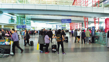 중국 베이징 서우두 공항 모습. [123RF]