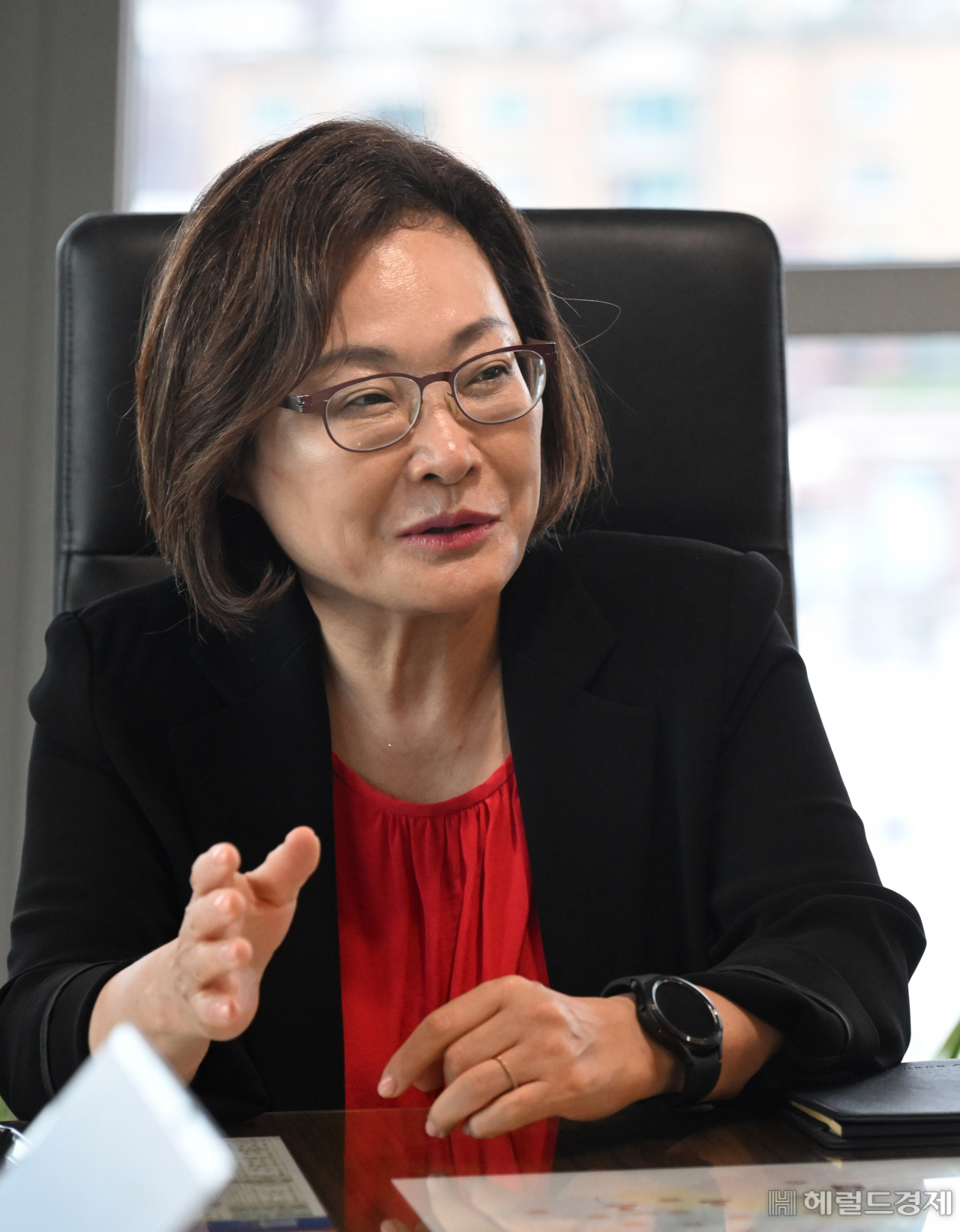 박희영 용산구청장이 21일 서울 용산구 용산구청 집무실에서 본지와 인터뷰를 하고 있다. 임세준 기자