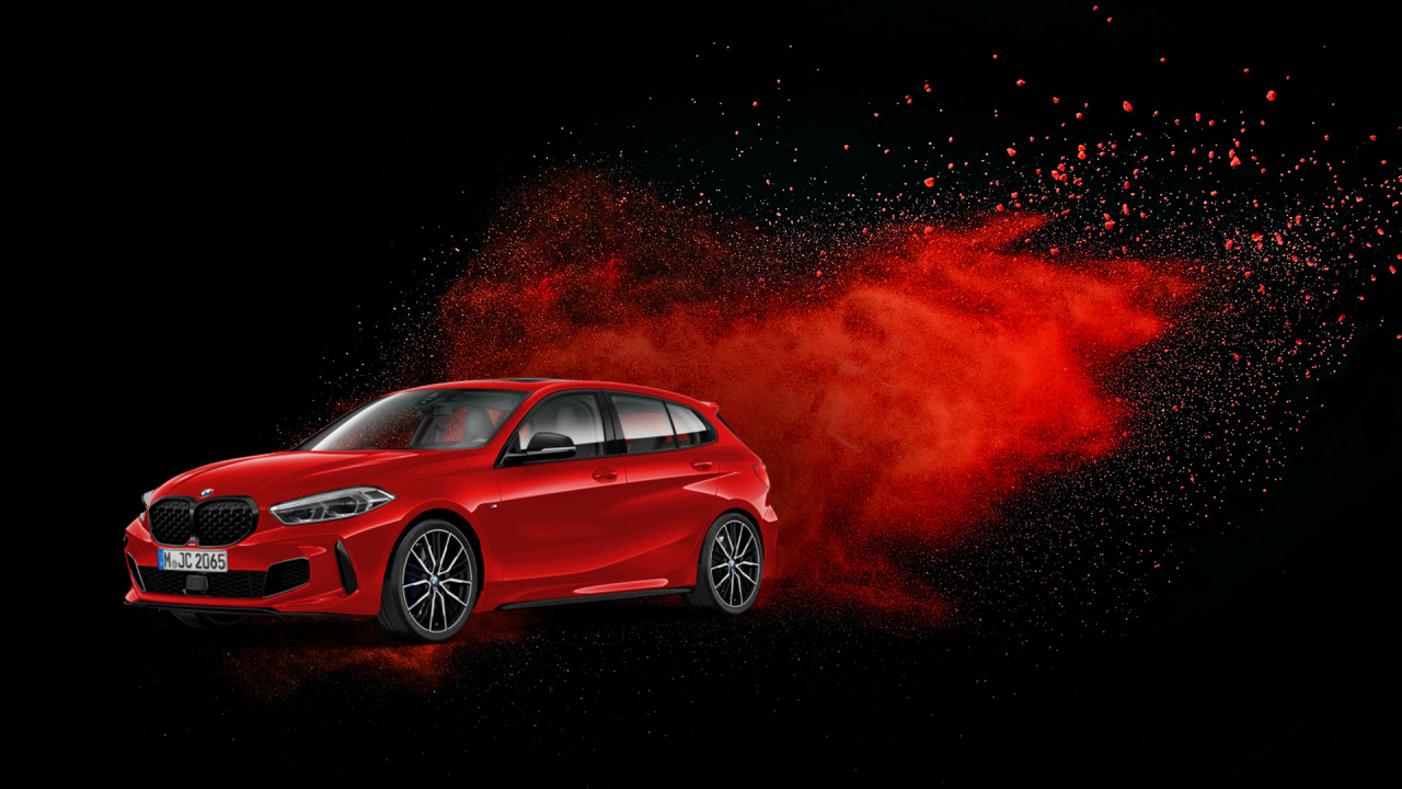 M135i xDrive 프리즘 이몰라 레드. [BMW 코리아 제공]