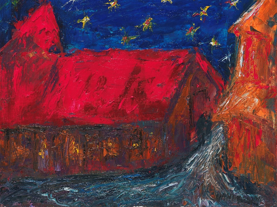 한희원 조지아 정교회가 있는 풍경 2022 oil on canvas 10P