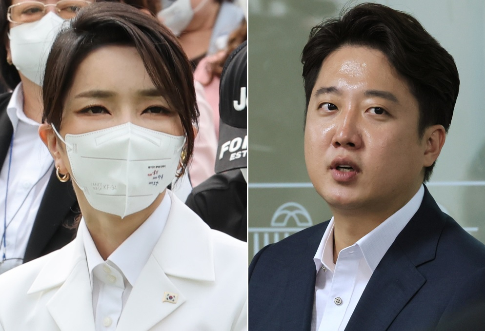김건희 여사(왼쪽), 이준석 전 국민의힘 대표 [연합]
