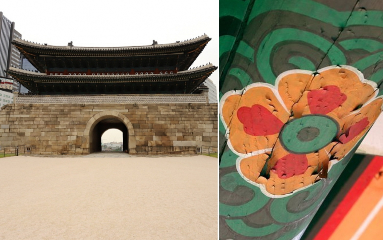 복구 석 달 만에 단청이 벗겨진 숭례문[연합]