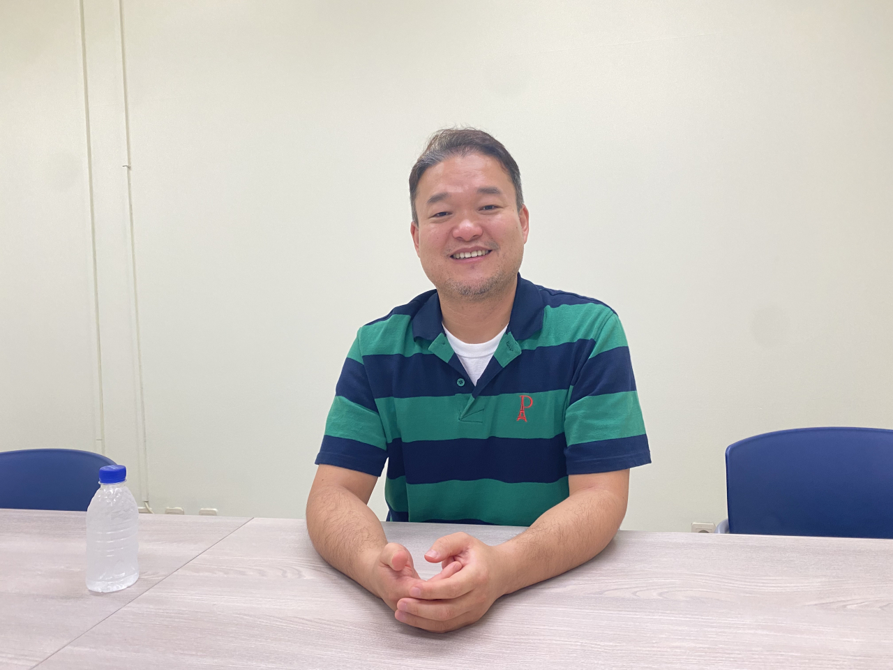 지난 17일 오후 독도새우를 이용한 세포배양육 제품을 개발한 박길준(47) 셀미트 대표이사를 서울 양천구 이대목동병원 연구실에서 만났다. 신주희 기자