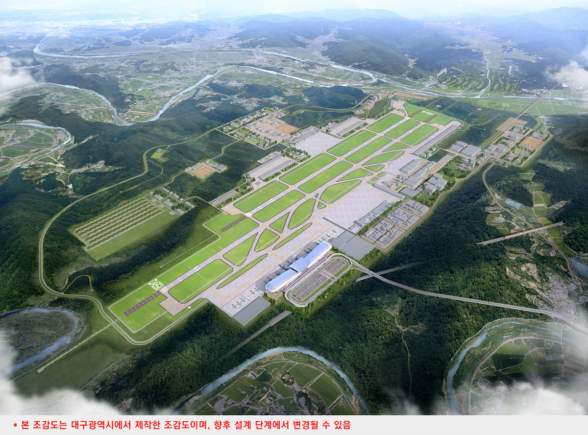 대구경북 통합신공항 조감도.[대구시 제공]