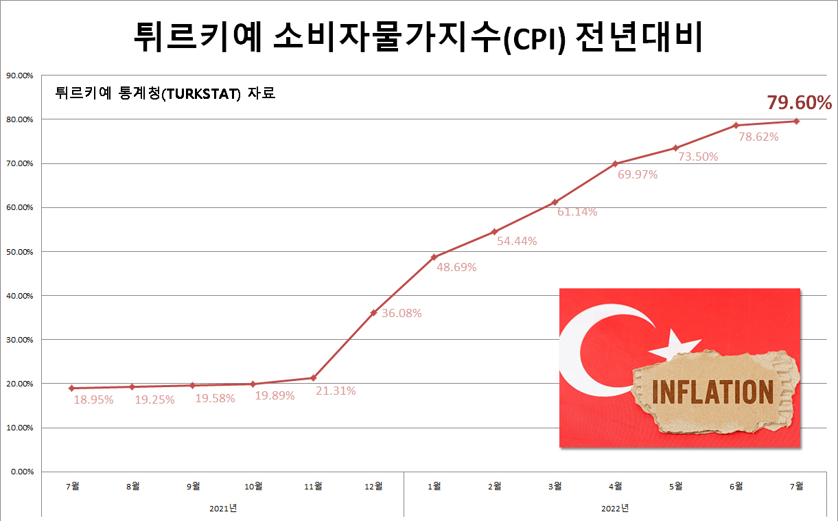 튀르키예 또 역행…80% 육박 인플레에도 기준금리 또 인하 - 리얼푸드 REALFOODS