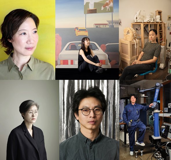 Clockwise from top left: Park Jin-a, Ryu Yae-rim, Lee Eu-sung, Park Kelvin Kyung-kun, Kim Kyoung-tae and Chung Hee-seung (Chanel Korea)