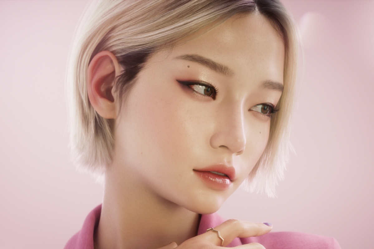 디지털 종합광고회사 ‘차이커뮤니케이션’ 공개한 메타휴먼(가상인간) '주아(ZUA)'. [차이커뮤니케이션 제공]