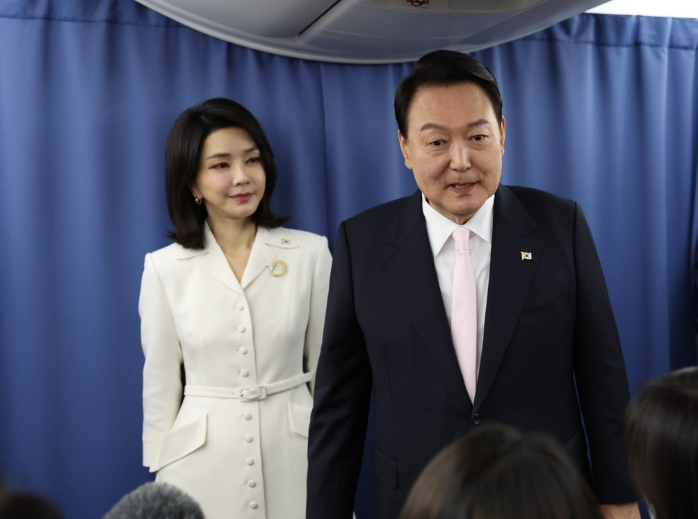 윤석열 대통령과 김건희 여사 [연합]