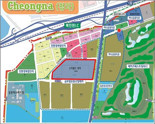 스타필드청라 및 돔구장 건립사업 위치도