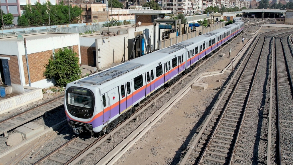 This file photo provided by Hyundai Rotem shows a subway train built by the South Korean company. (Hyundai Rotem)