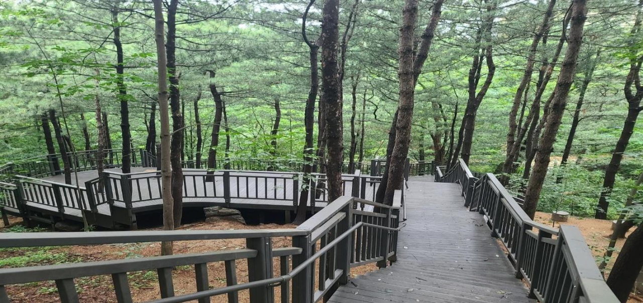 오동근린공원 치유의 숲길 조성사업. [성북구 제공]