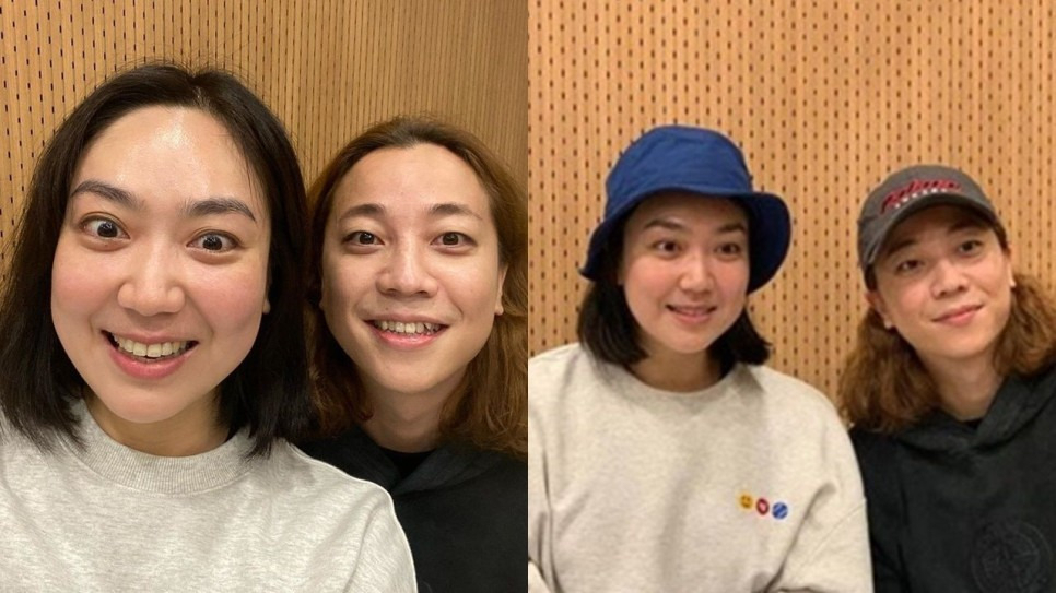 개그우먼 이은형(왼쪽)과 힙합가수 넉살.[출처 이은형 인스타그램]