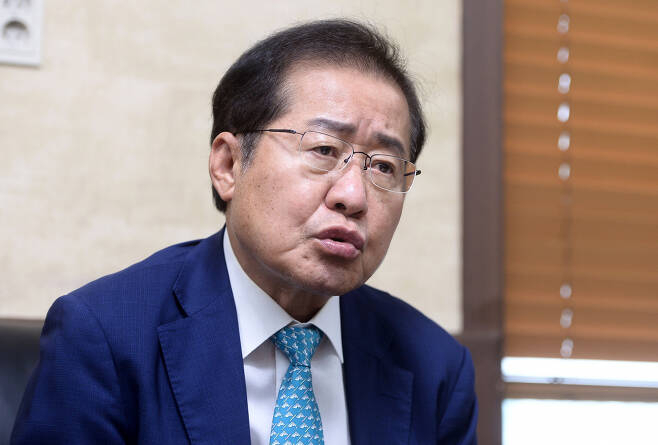 국민의힘 소속 홍준표 대구시장. [연합]