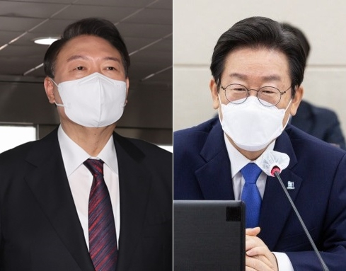 윤석열 대통령(왼쪽)과 더불어민주당 이재명 대표. [연합]