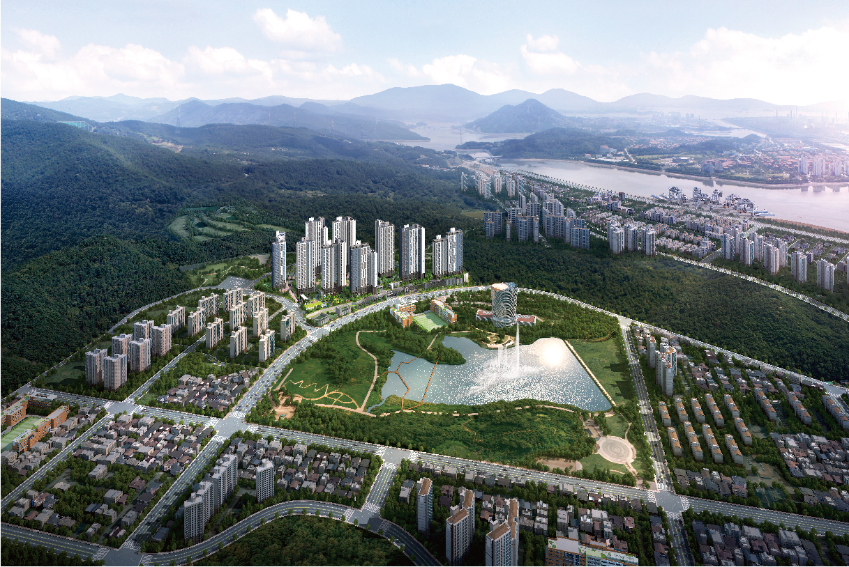 더샵 광양라크포엠 조감도. [포스코건설 제공]
