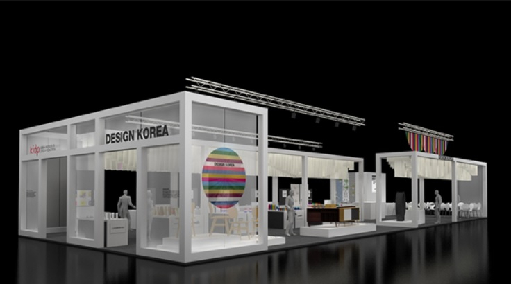 한국디자인진흥원이 프랑스 파리에서 열리는 ‘메종&오브제(Maison&Objet)’에 설치할 디자인코리아관 조감도. [디자인진흥원 제공]